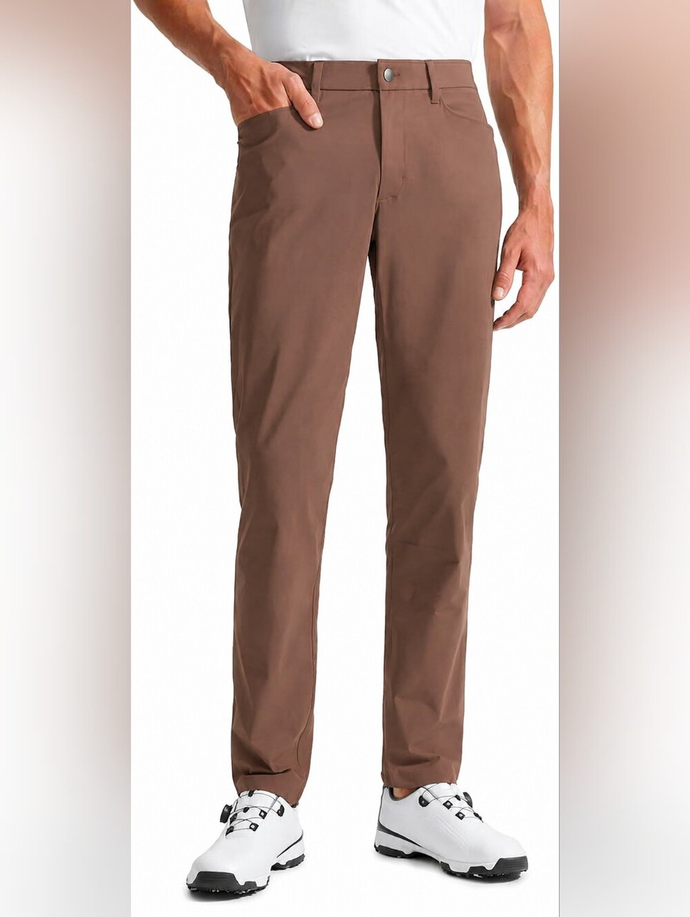 Men's Crz Yoga All Day Gomfy Golf Pant 34W 28L Brown